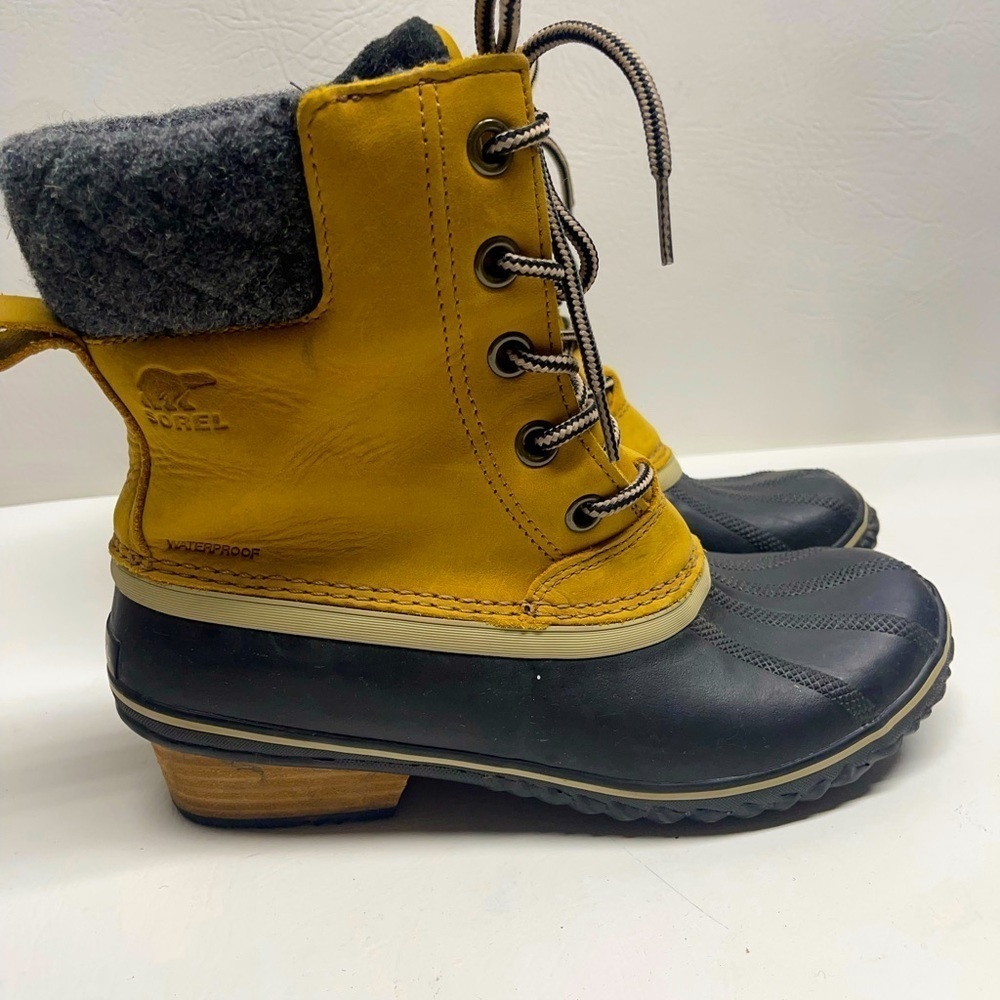 SOREL WINTER SNOW BOOTS LEATHER SIZE 10